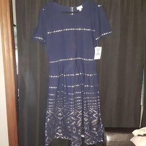 Navy Lularoe Elegant Collection Amelia